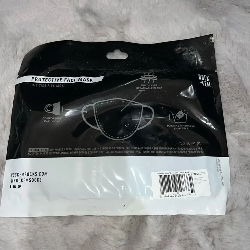 WWE Summer slam 2021 Memorabilia merch protective facemask ￼
